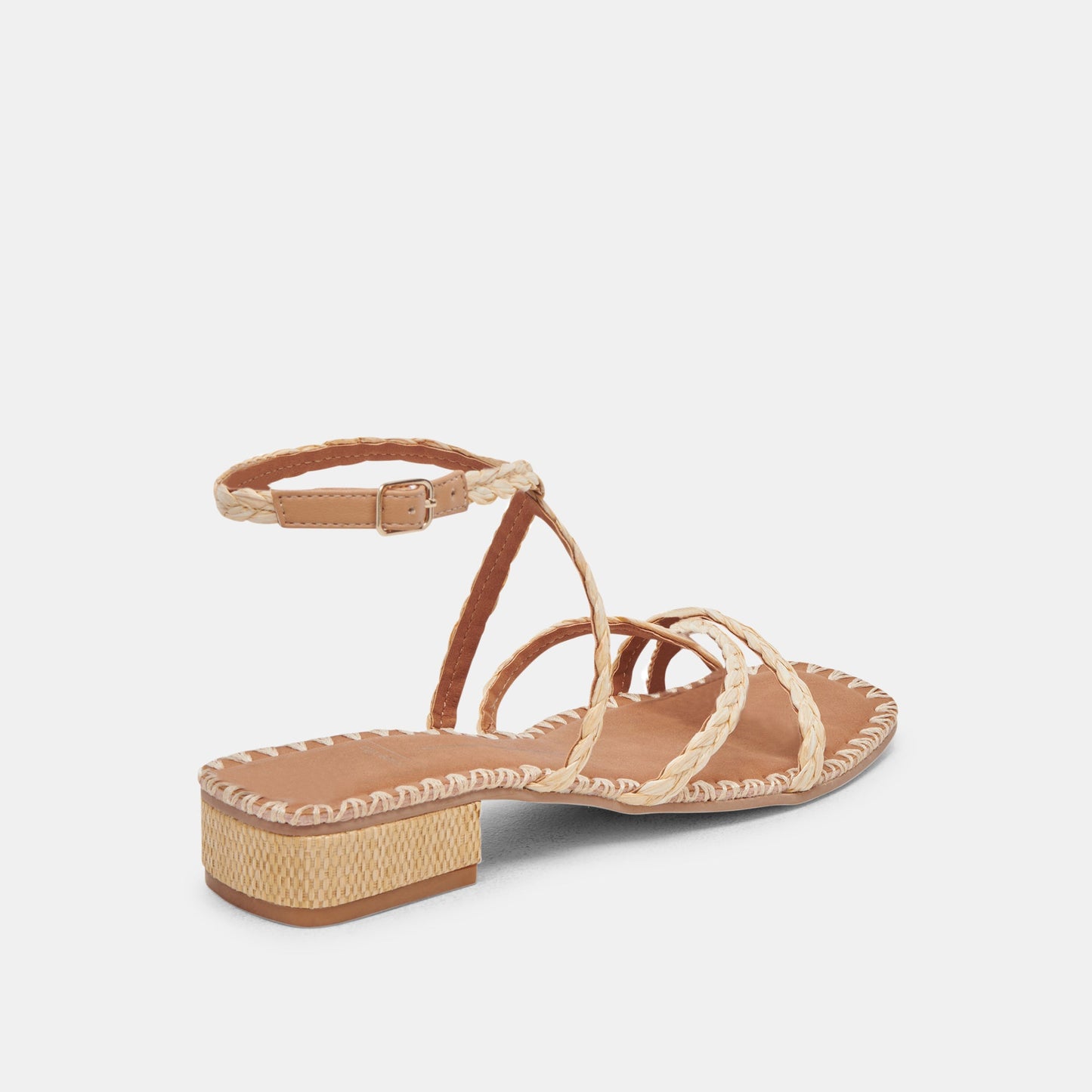 BRINN SANDALS LT NATURAL RAFFIA - Dolce Vita