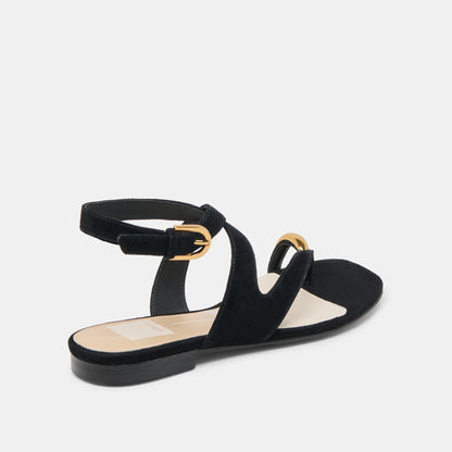 EARLA SANDALS ONYX SUEDE - Dolce Vita