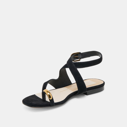 EARLA SANDALS ONYX SUEDE - Dolce Vita