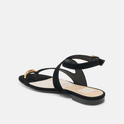 EARLA SANDALS ONYX SUEDE - Dolce Vita