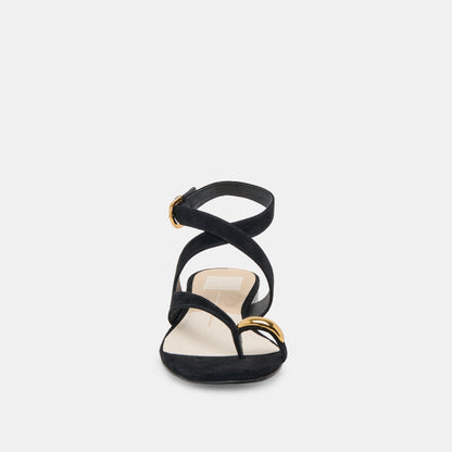 EARLA SANDALS ONYX SUEDE - Dolce Vita