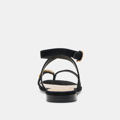 EARLA SANDALS ONYX SUEDE - Dolce Vita