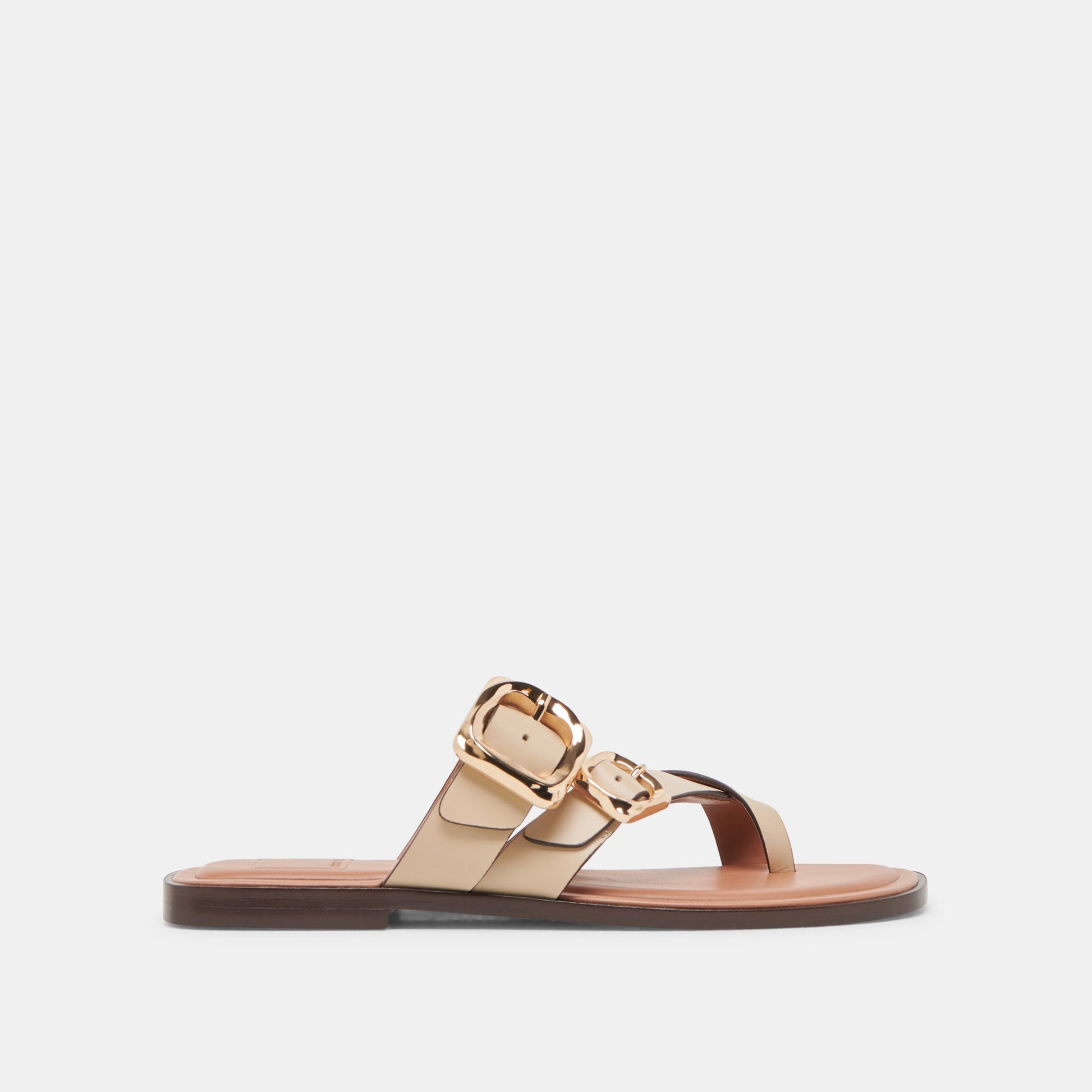 Shore Ivory Leather Sandals - Dolce Vita