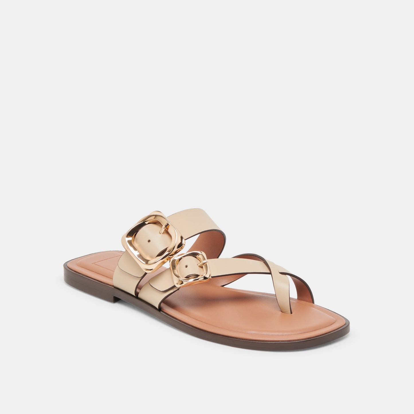 Shore Ivory Leather Sandals - Dolce Vita