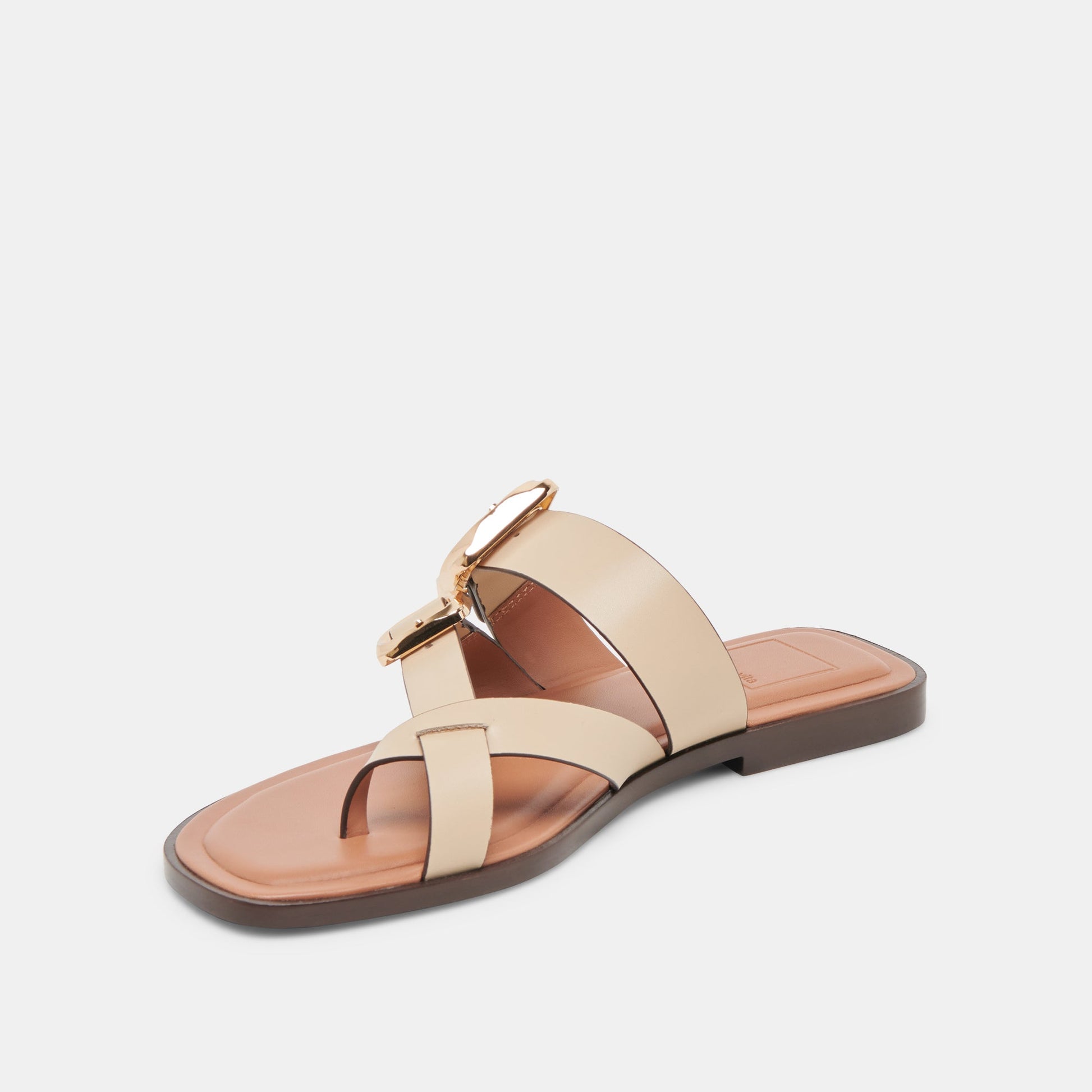 Shore Ivory Leather Sandals - Dolce Vita