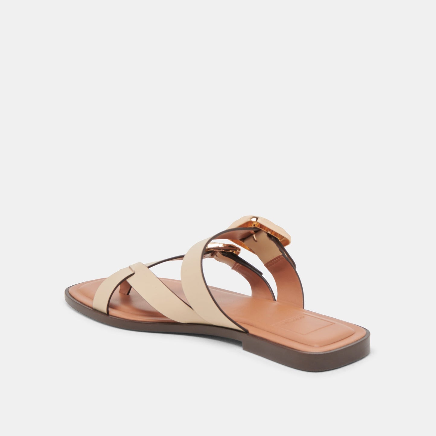 Shore Ivory Leather Sandals - Dolce Vita