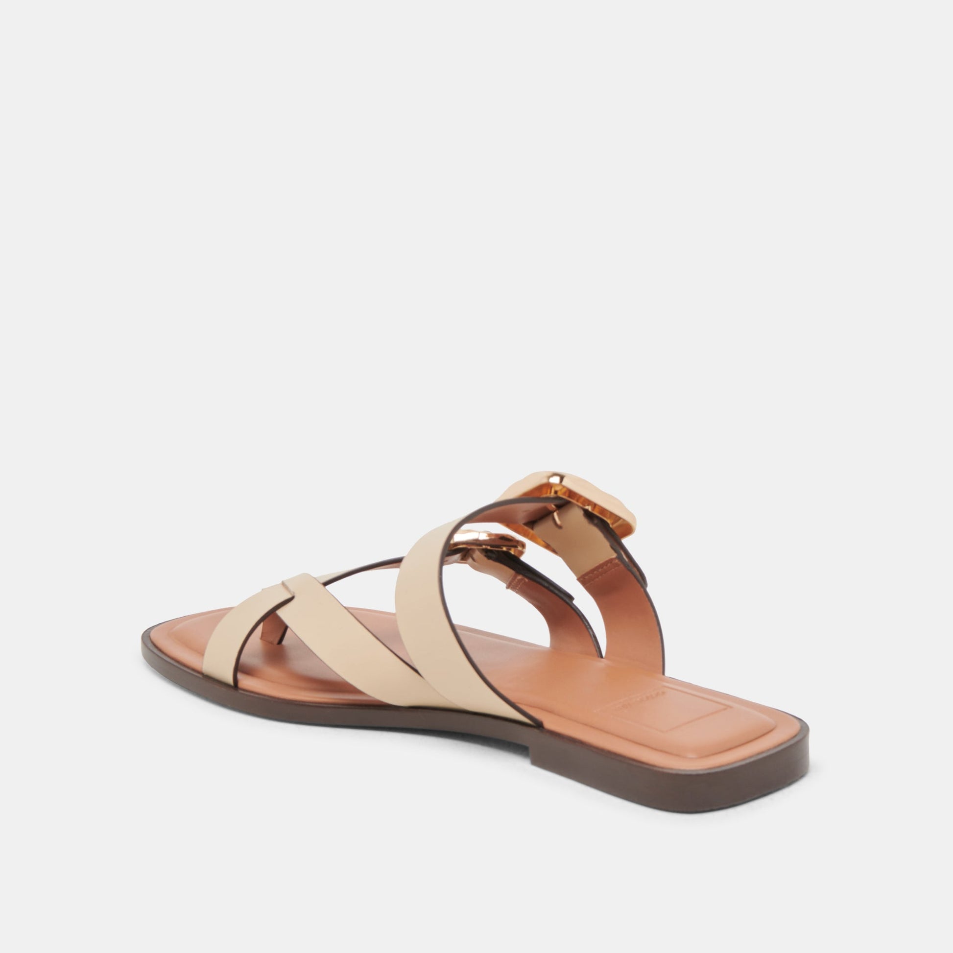 Shore Ivory Leather Sandals - Dolce Vita