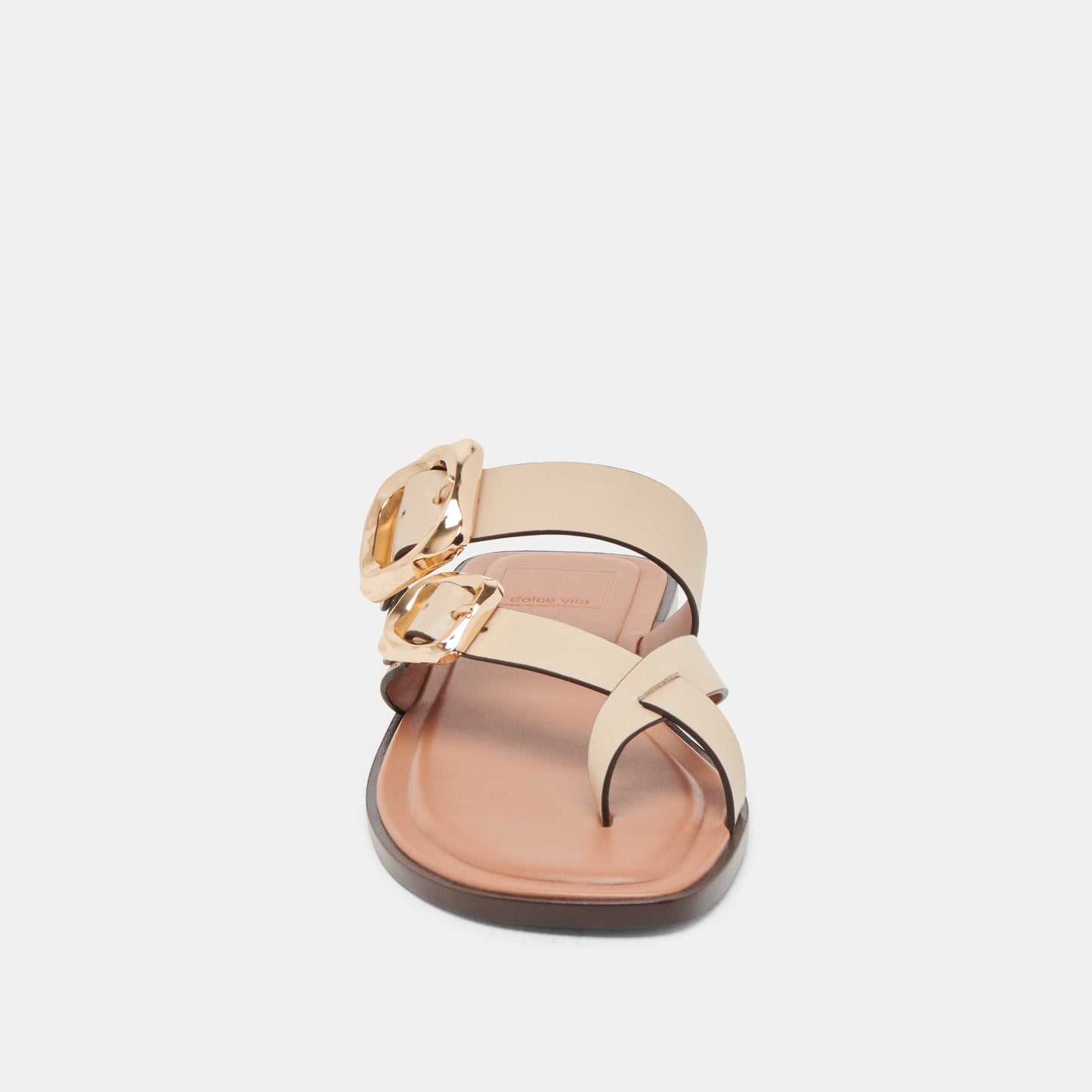 Shore Ivory Leather Sandals - Dolce Vita
