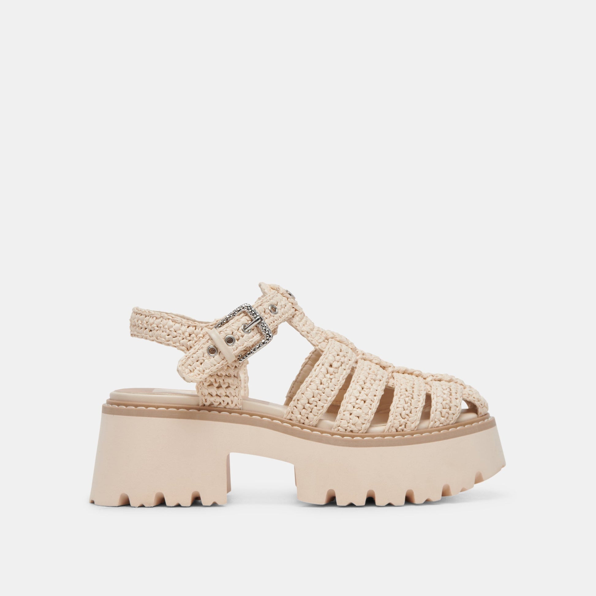 LASLY SANDALS OATMEAL KNIT - Dolce Vita