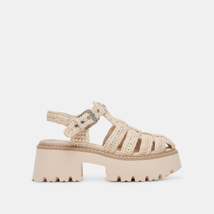 LASLY SANDALS OATMEAL KNIT - Dolce Vita