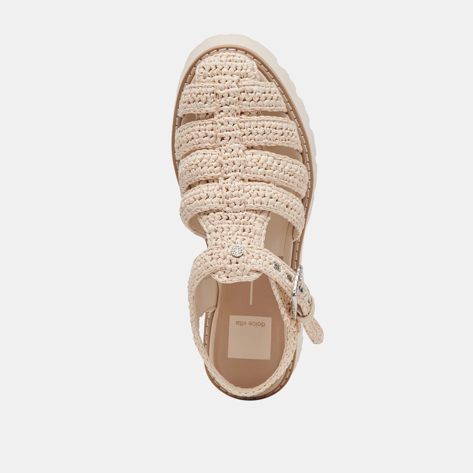 LASLY SANDALS OATMEAL KNIT - Dolce Vita