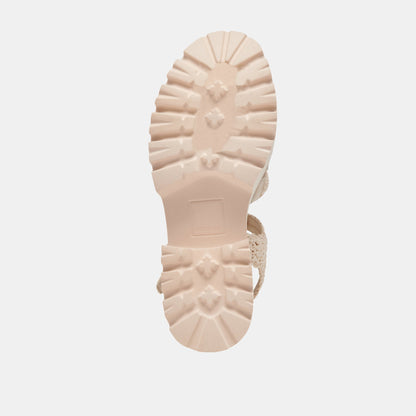 LASLY SANDALS OATMEAL KNIT - Dolce Vita
