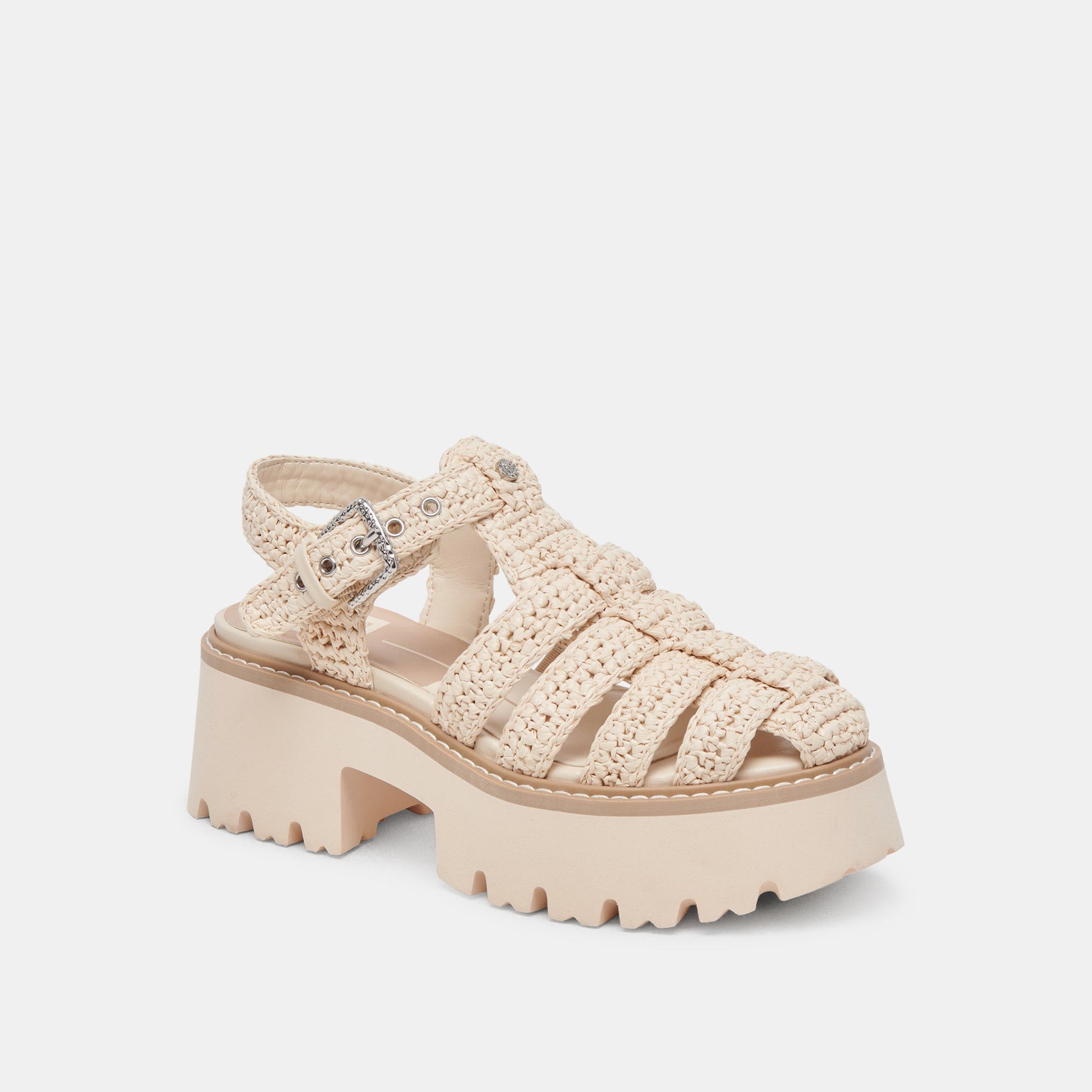 LASLY SANDALS OATMEAL KNIT - Dolce Vita