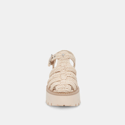 LASLY SANDALS OATMEAL KNIT - Dolce Vita