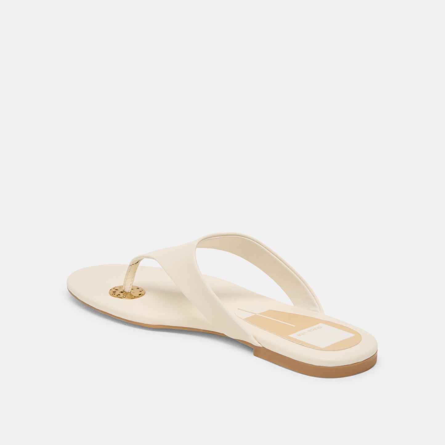 KITTLE SANDALS OFF WHITE LEATHER - Dolce Vita