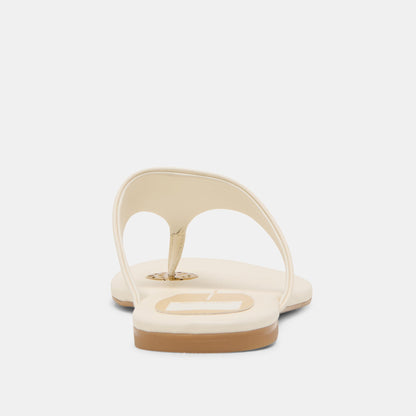 KITTLE SANDALS OFF WHITE LEATHER - Dolce Vita