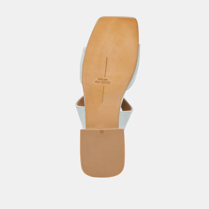 LAVERN SANDALS ICE BLUE CRINKLE PATENT - Dolce Vita
