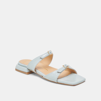 LAVERN SANDALS ICE BLUE CRINKLE PATENT - Dolce Vita