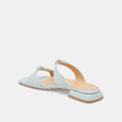 LAVERN SANDALS ICE BLUE CRINKLE PATENT - Dolce Vita