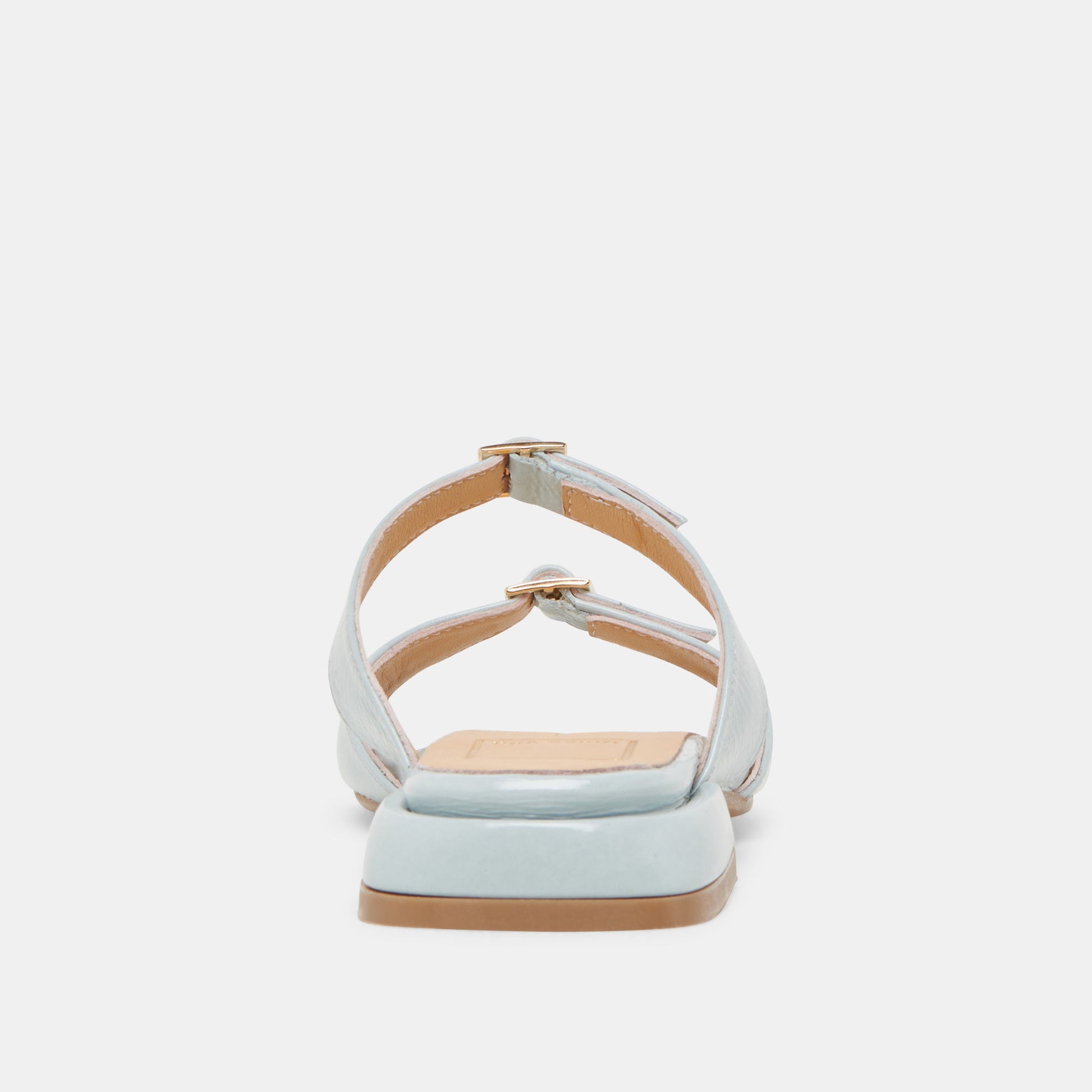 LAVERN SANDALS ICE BLUE CRINKLE PATENT - Dolce Vita