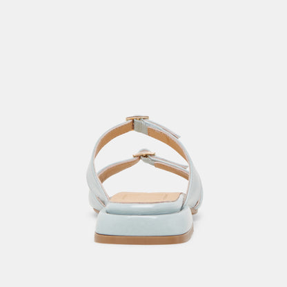 LAVERN SANDALS ICE BLUE CRINKLE PATENT - Dolce Vita