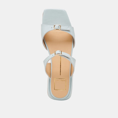 LAVERN SANDALS ICE BLUE CRINKLE PATENT - Dolce Vita