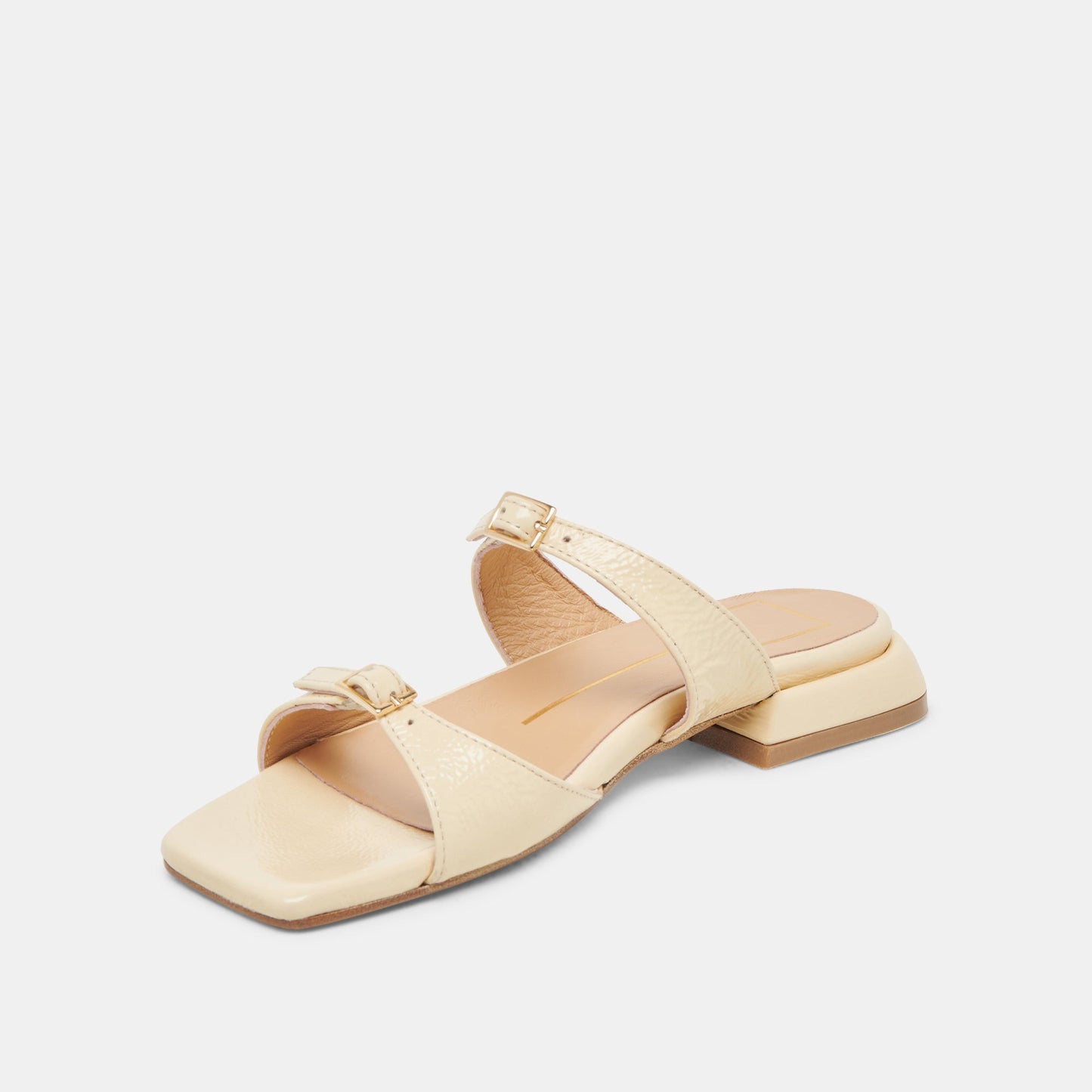 LAVERN SANDALS LIGHT YELLOW CRINKLE PATENT - Dolce Vita