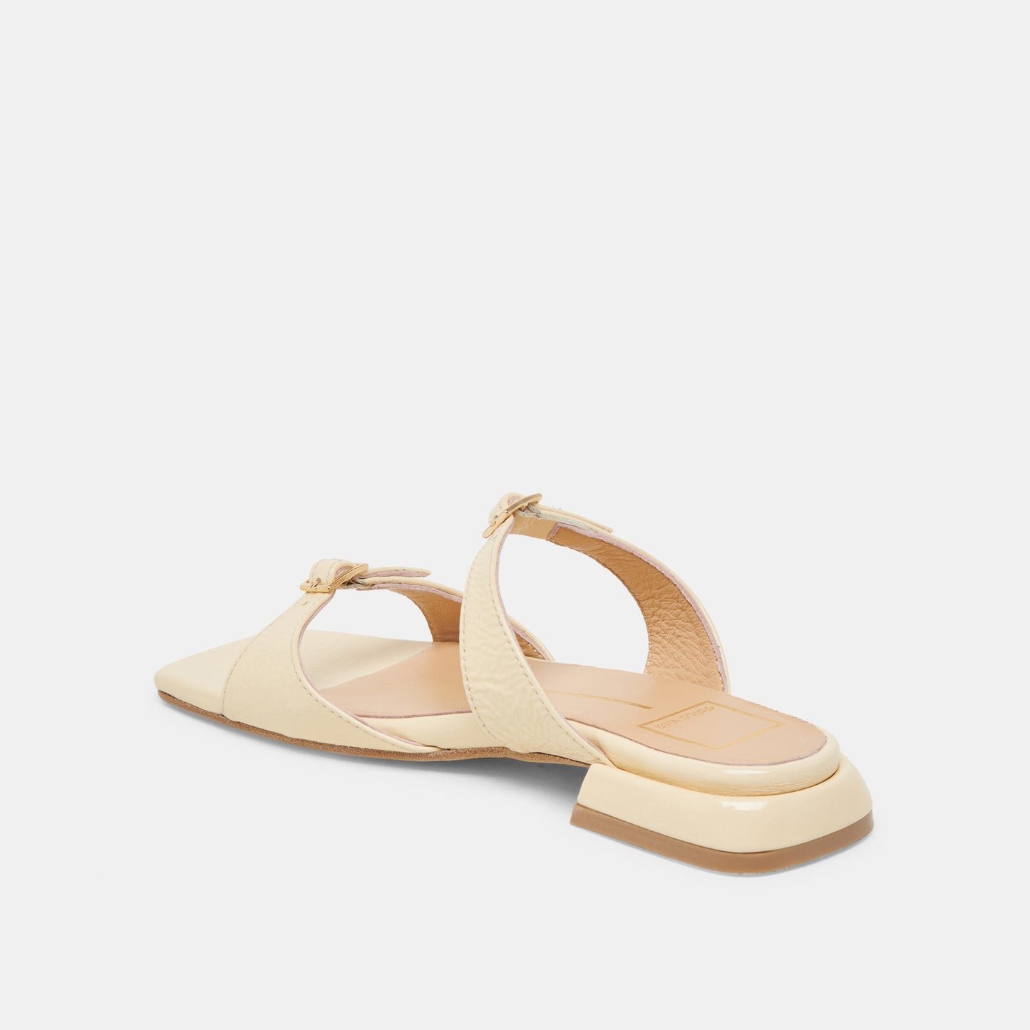 LAVERN SANDALS LIGHT YELLOW CRINKLE PATENT - Dolce Vita