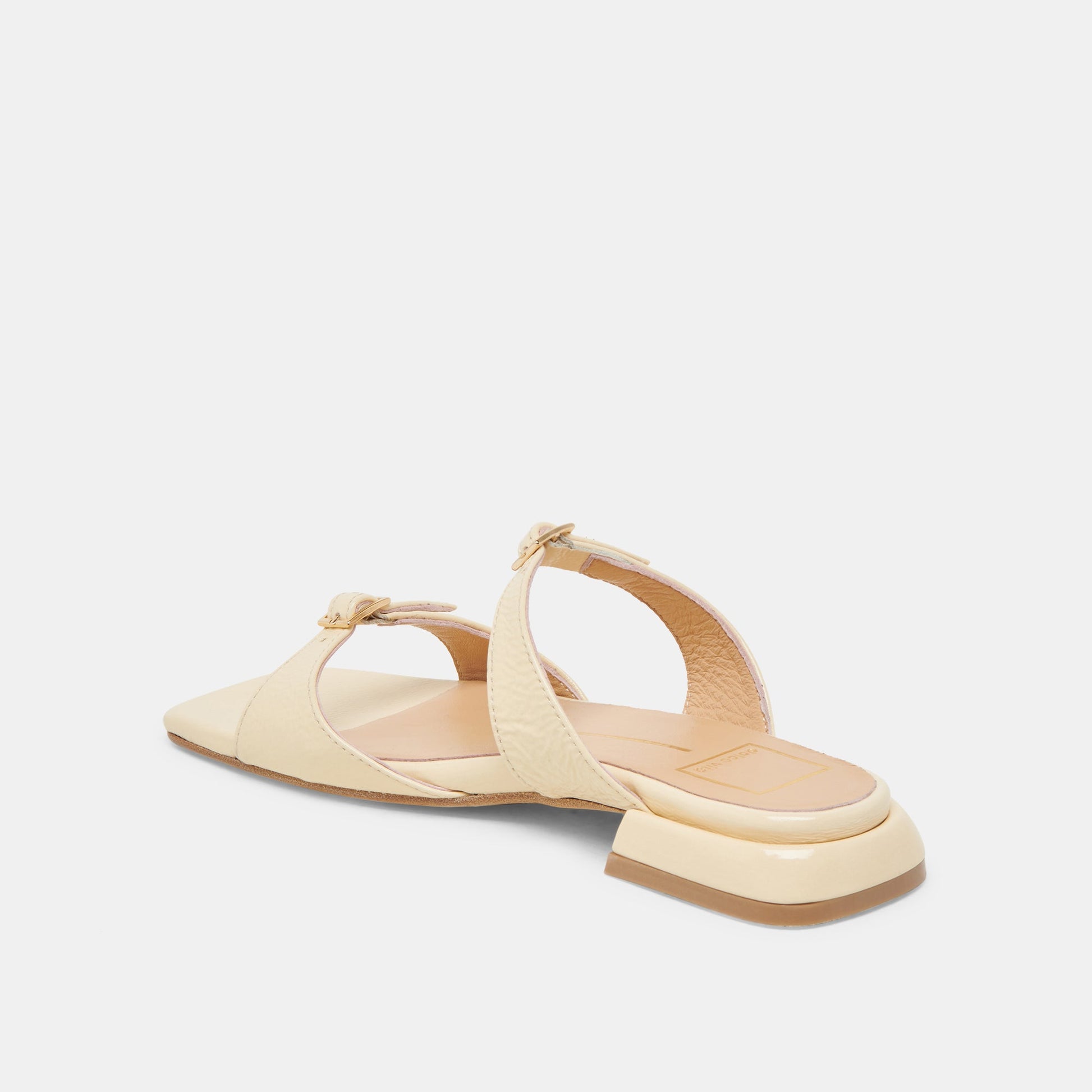LAVERN SANDALS LIGHT YELLOW CRINKLE PATENT - Dolce Vita