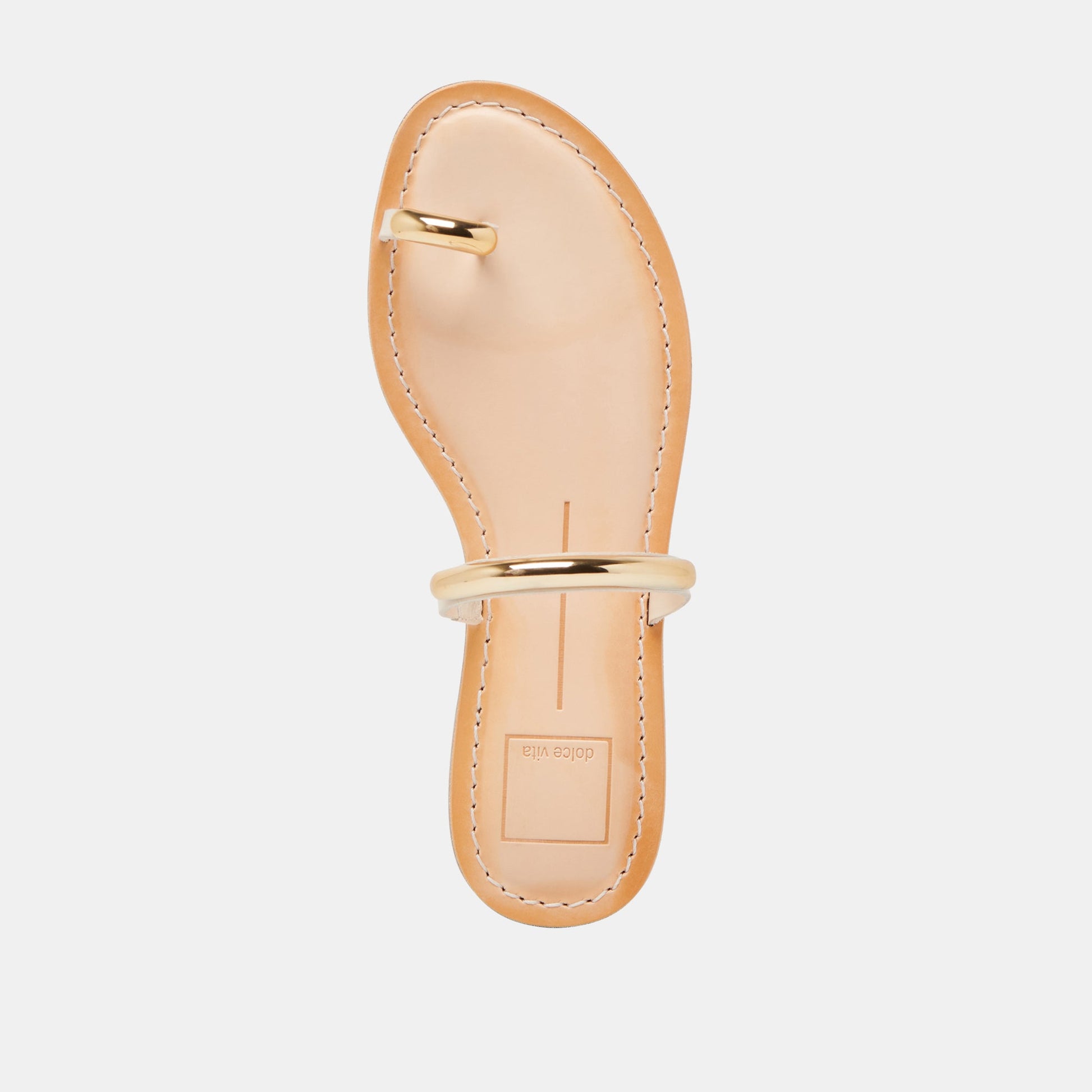 WINK WIDE SANDALS BONE LEATHER - Dolce Vita