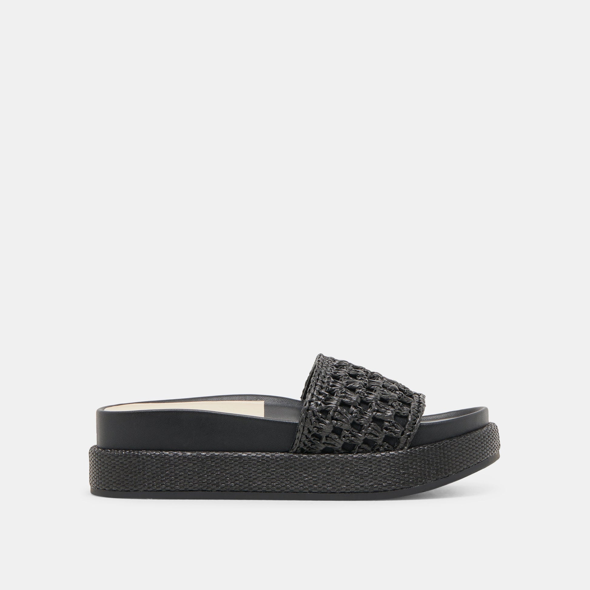 SIDONA SANDALS ONYX RAFFIA - Dolce Vita