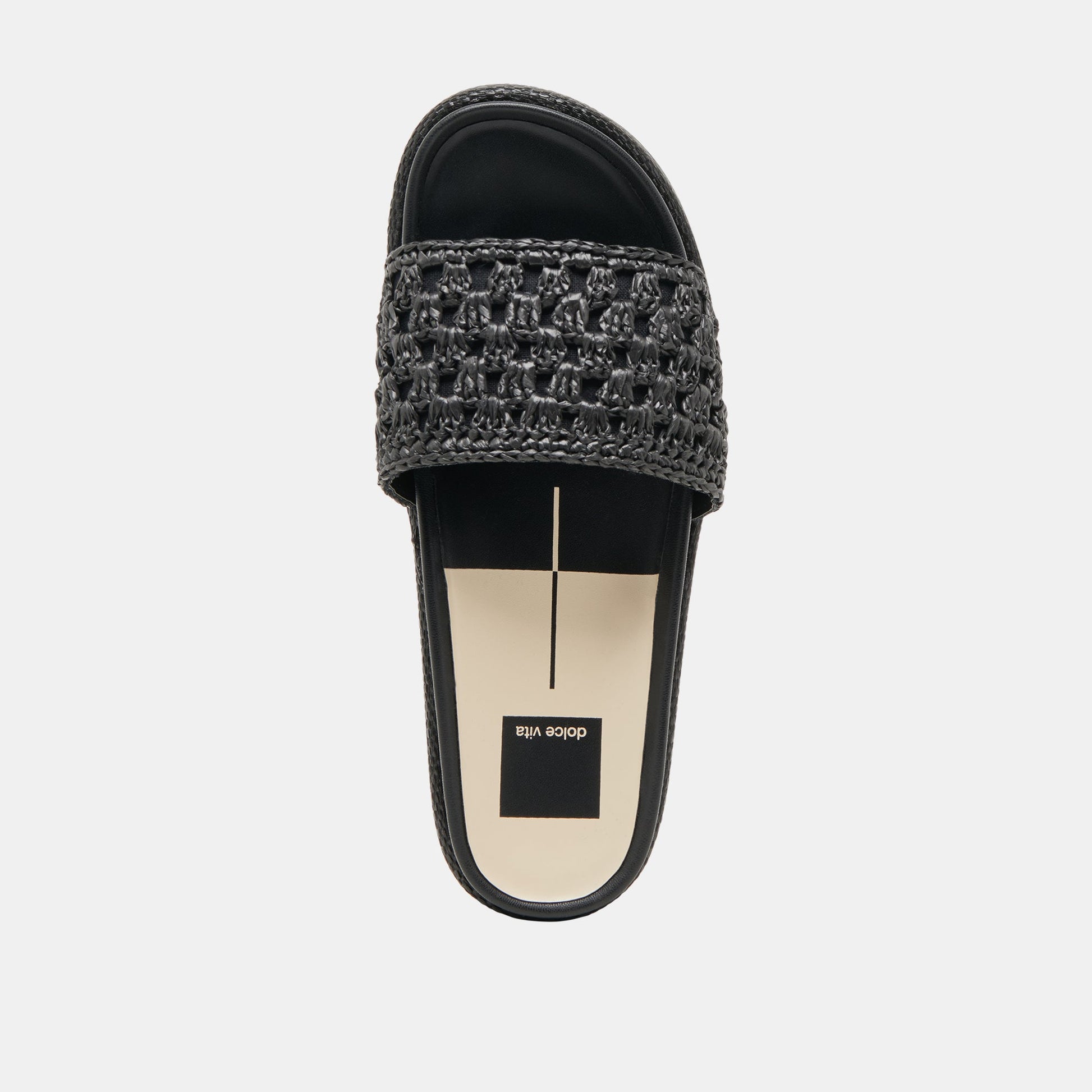 SIDONA SANDALS ONYX RAFFIA - Dolce Vita