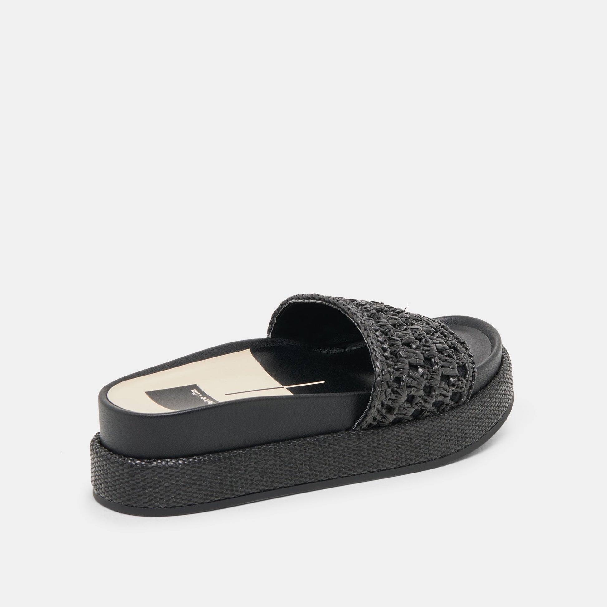 SIDONA SANDALS ONYX RAFFIA - Dolce Vita
