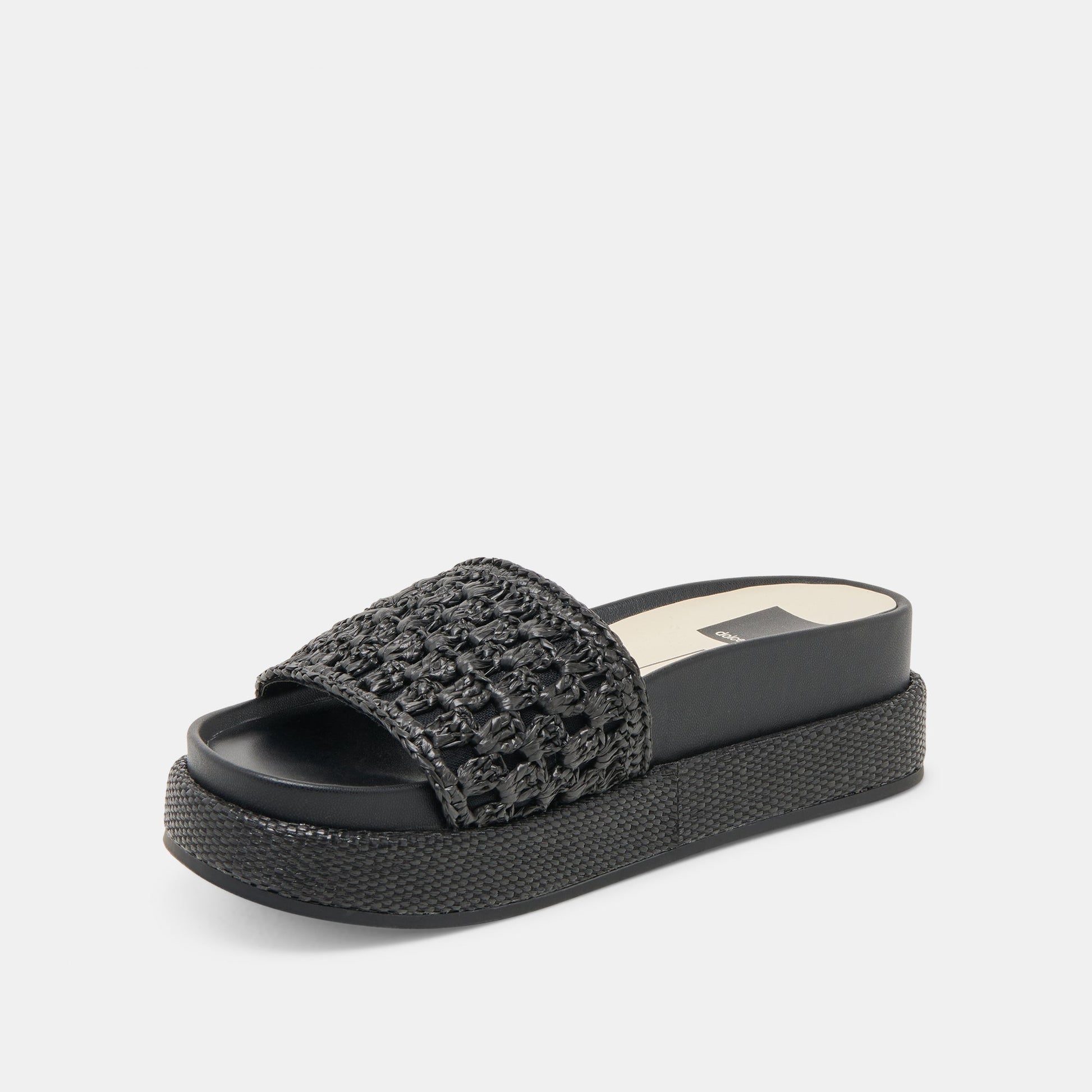 SIDONA SANDALS ONYX RAFFIA - Dolce Vita