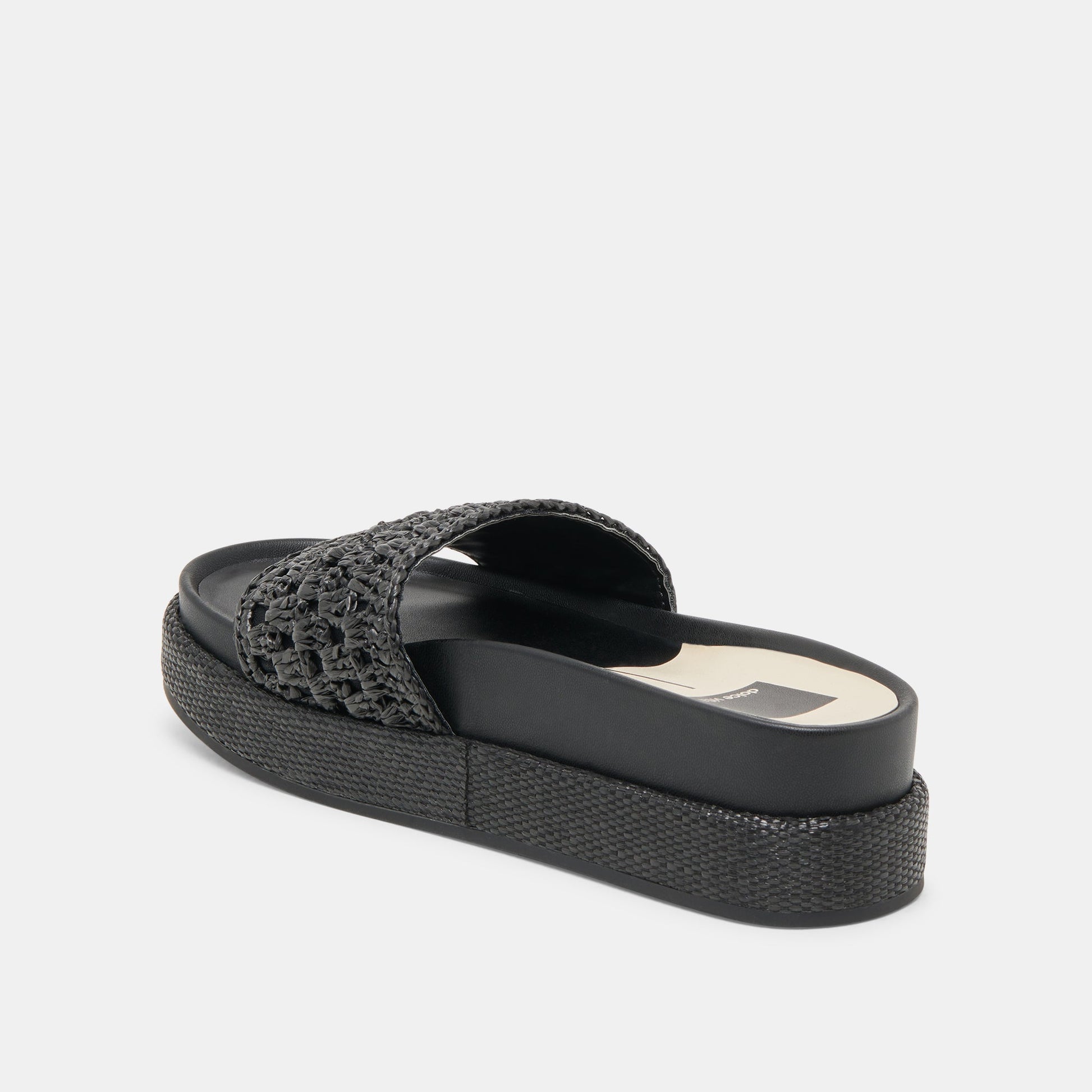 SIDONA SANDALS ONYX RAFFIA - Dolce Vita