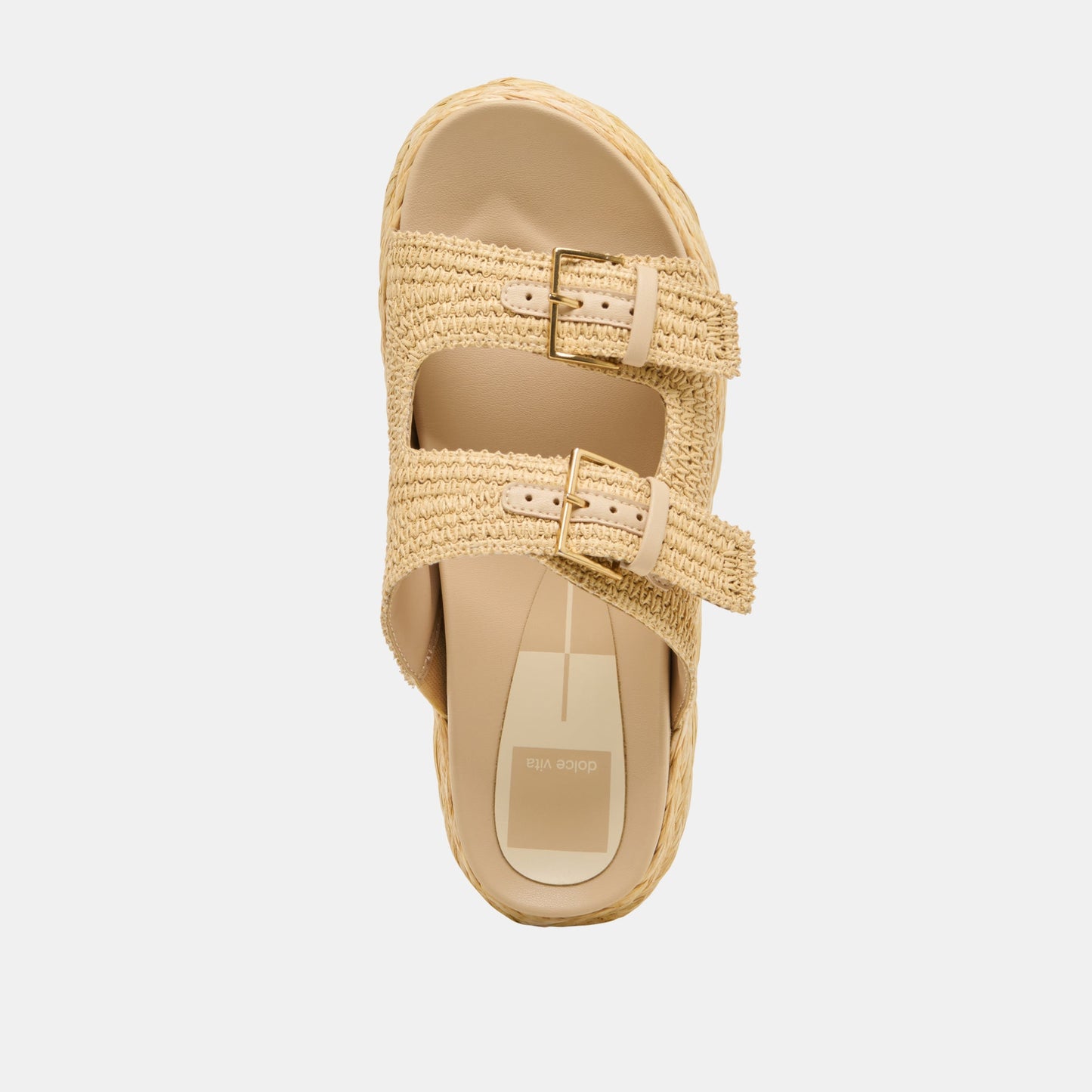 Falyn Lt Natural Woven Raffia Sandals - Dolce Vita