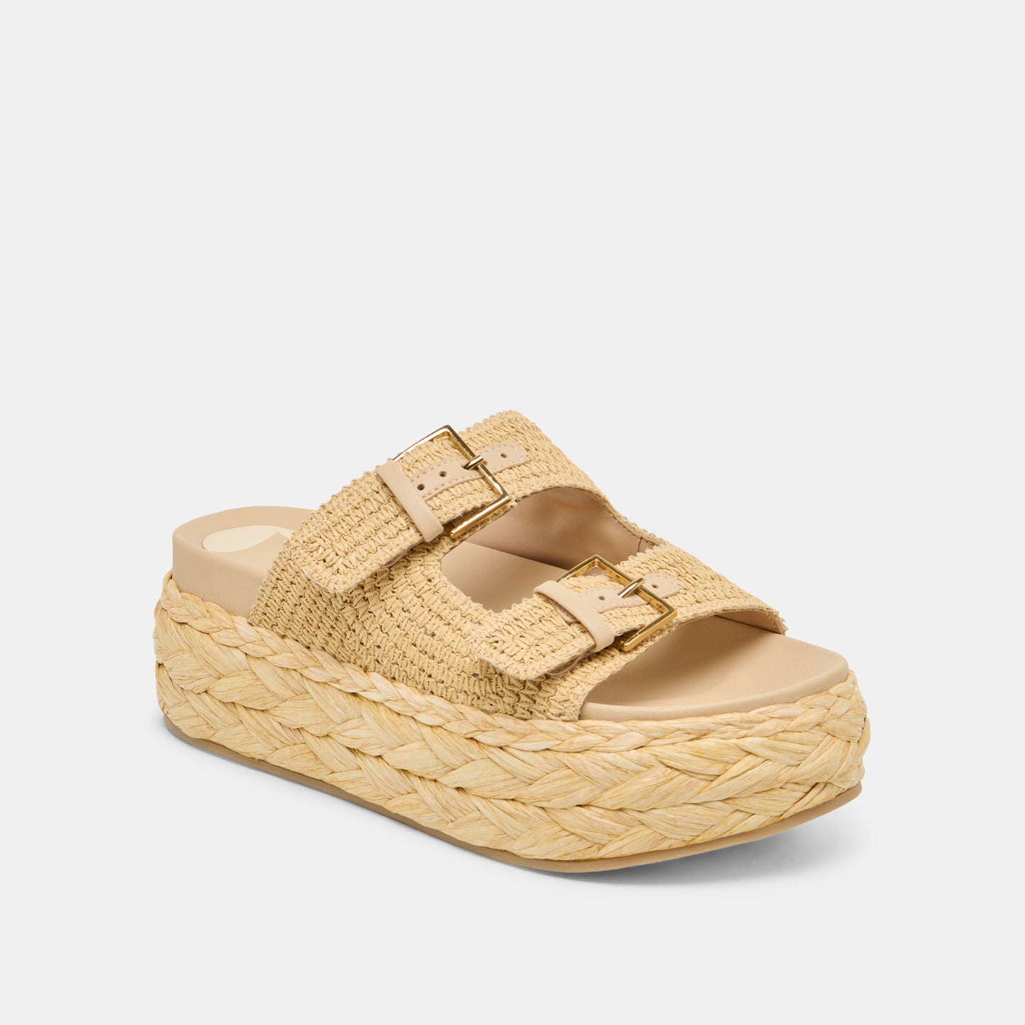 Falyn Lt Natural Woven Raffia Sandals - Dolce Vita