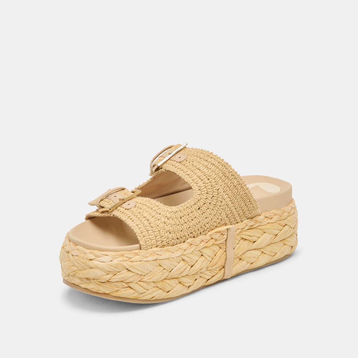 Falyn Lt Natural Woven Raffia Sandals - Dolce Vita