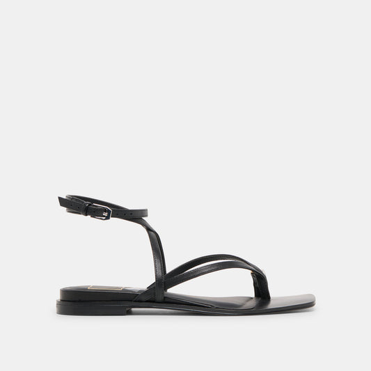 Tyrice Black Leather Sandals - Dolce Vita