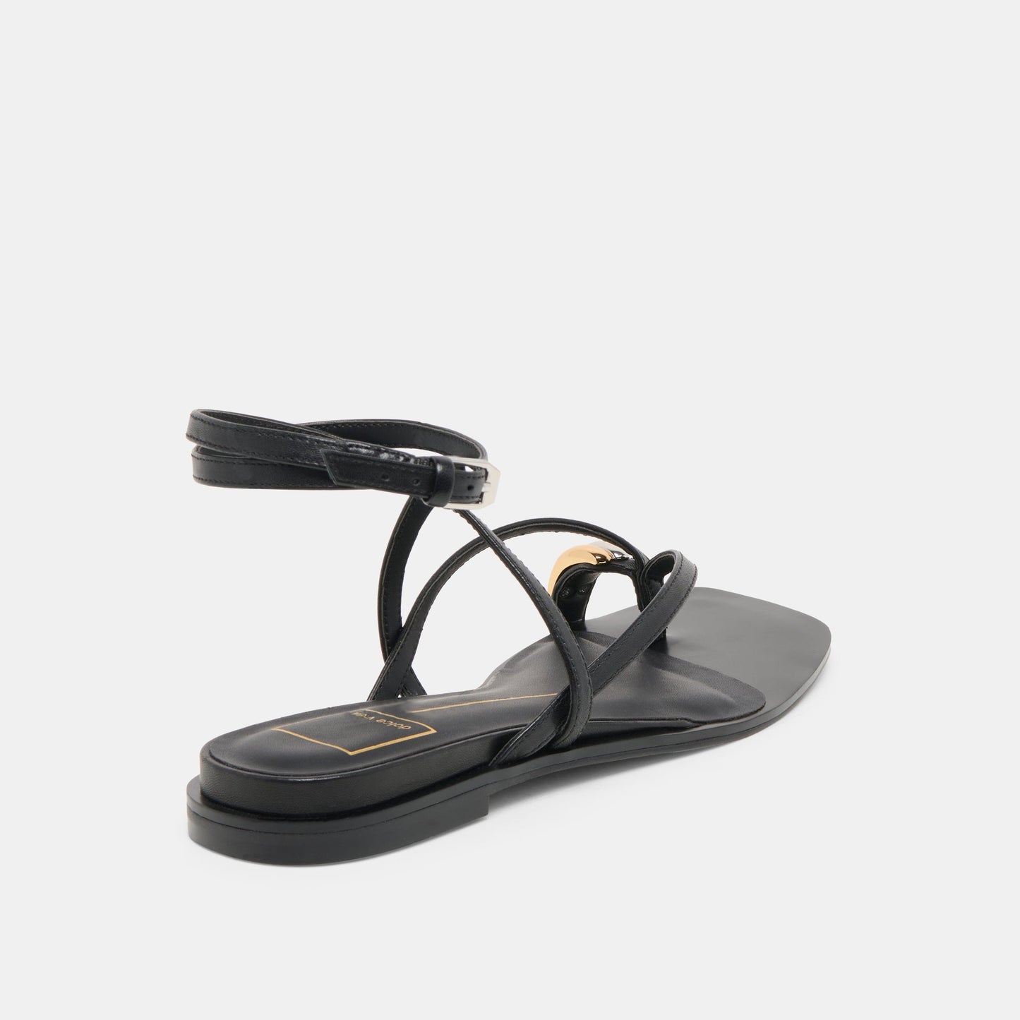 Tyrice Black Leather Sandals - Dolce Vita