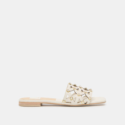 Berrit White Leather Sandals - Dolce Vita