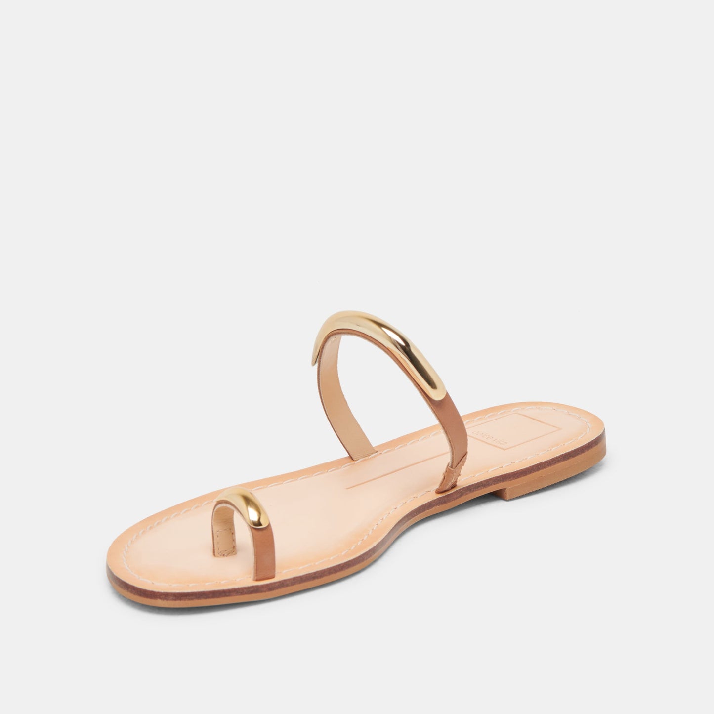 WINK WIDE SANDALS SADDLE LEATHER - Dolce Vita