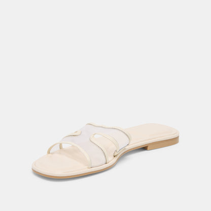 Flori Off White Mesh Sandals - Dolce Vita