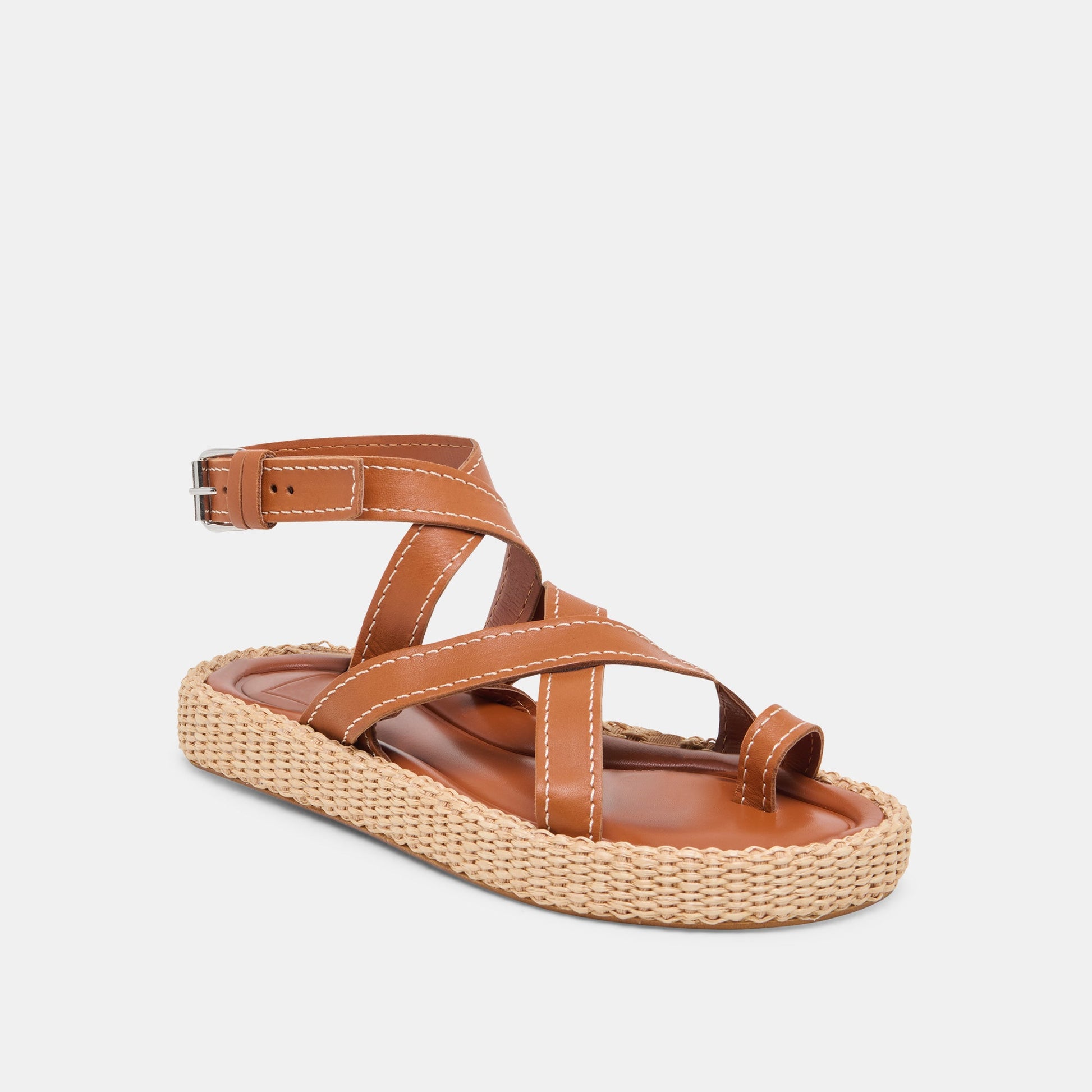 ROXIE SANDALS BROWN LEATHER - Dolce Vita