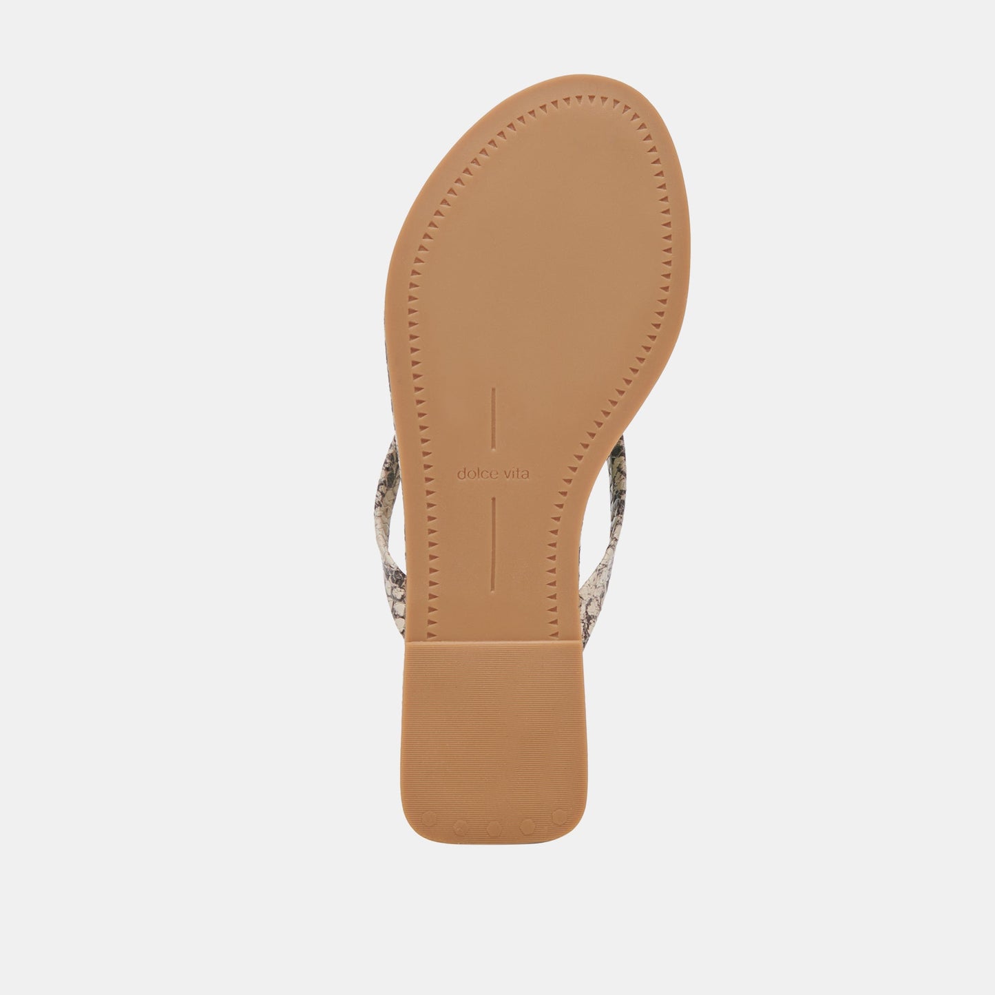 LAYNEY SANDALS BLACK WHITE EMBOSSED SNAKE - Dolce Vita