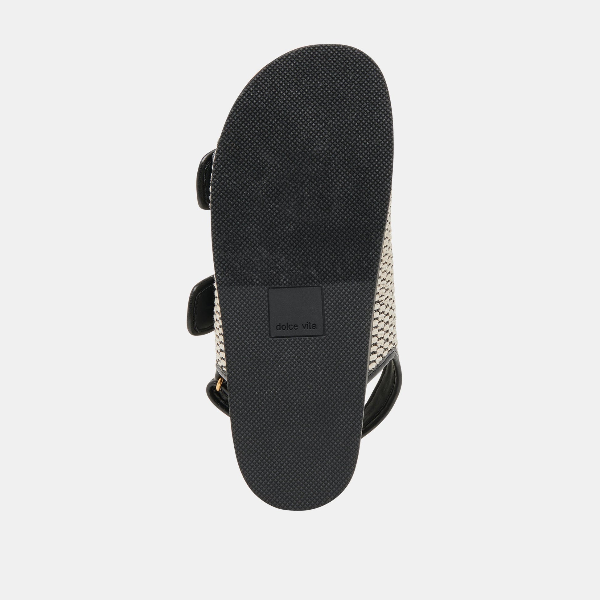 STARLA SANDALS BLACK NATURAL RAFFIA - Dolce Vita