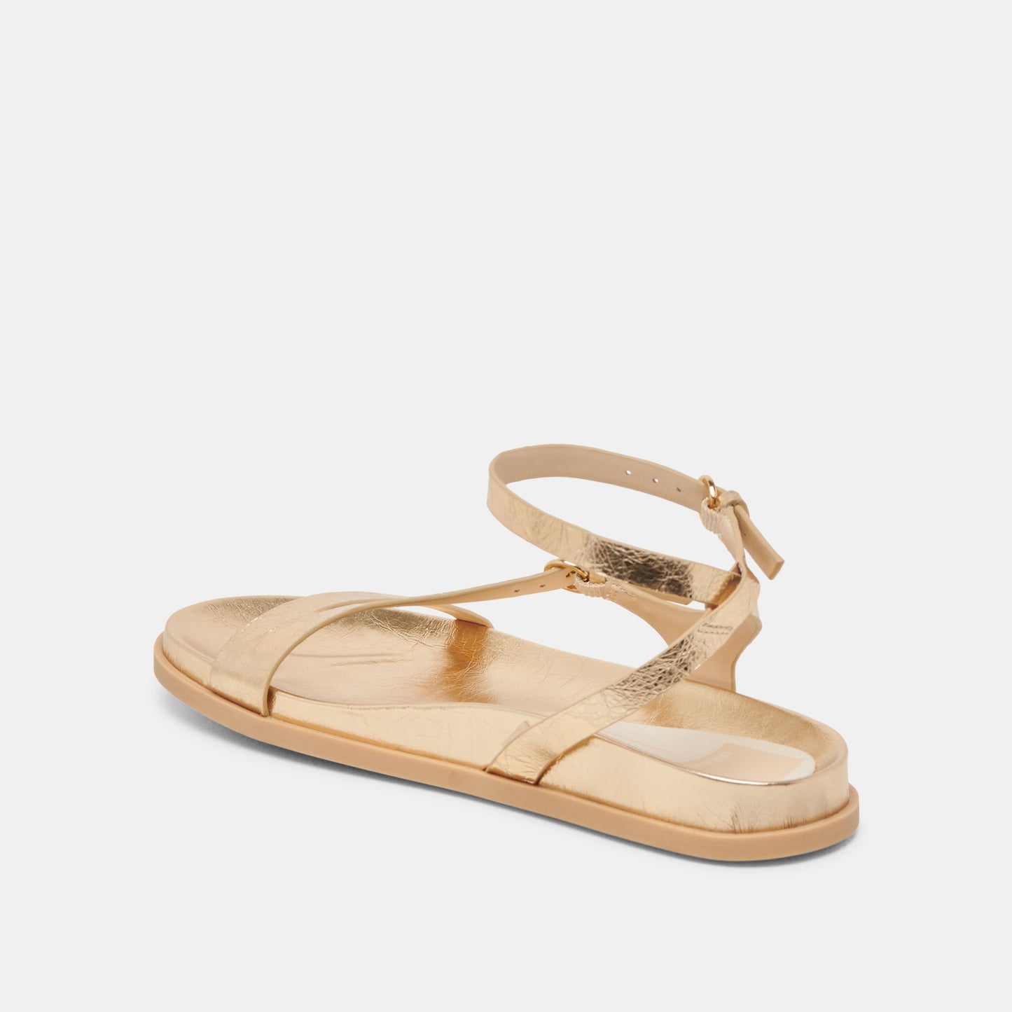 DARLIS SANDALS GOLD DISTRESSED LEATHER - Dolce Vita