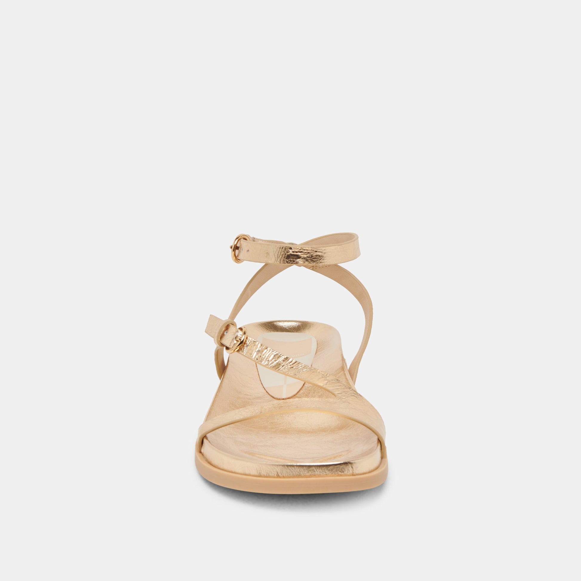 DARLIS SANDALS GOLD DISTRESSED LEATHER - Dolce Vita