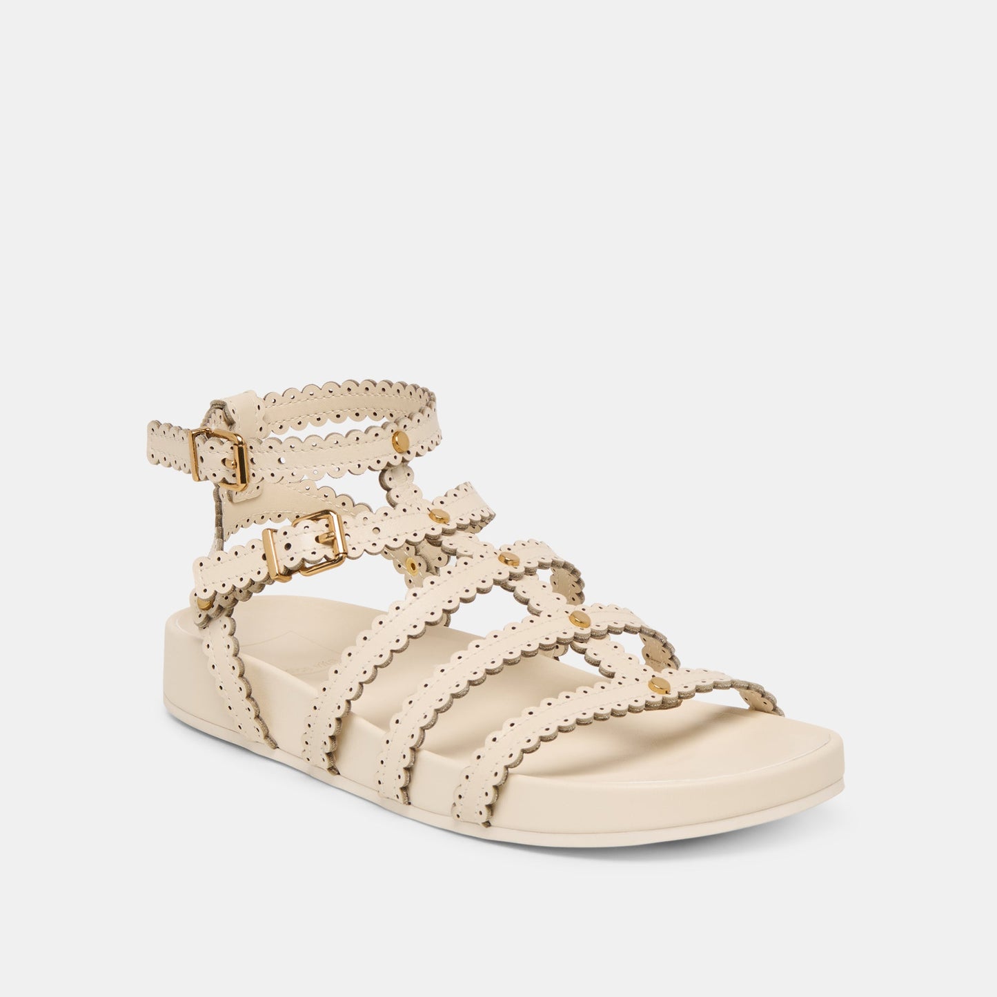 Susana Creme Leather Sandals - Dolce Vita