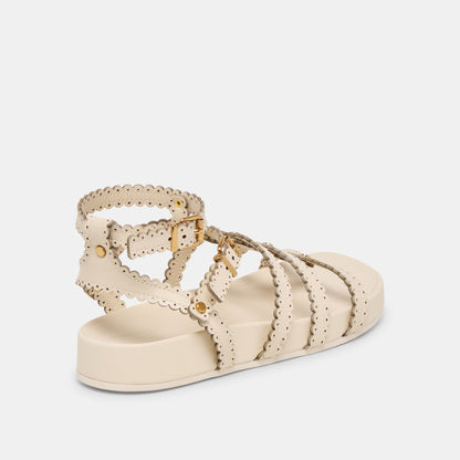 Susana Creme Leather Sandals - Dolce Vita